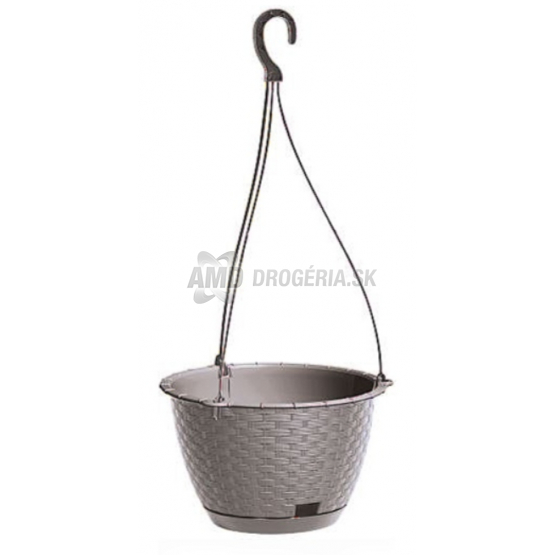 KVETINÁČ + ZÁVES RATOLLA ROUND W RATOLLA 24,3XH16/4,85L MOCCA