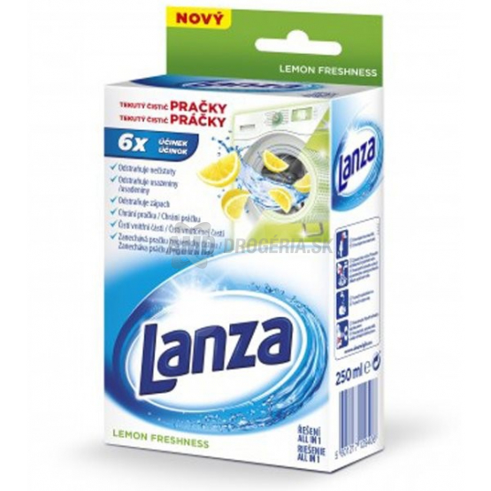 LANZA TEKUTÝ ČISTIČ PRÁČKY LEMON 250 ML