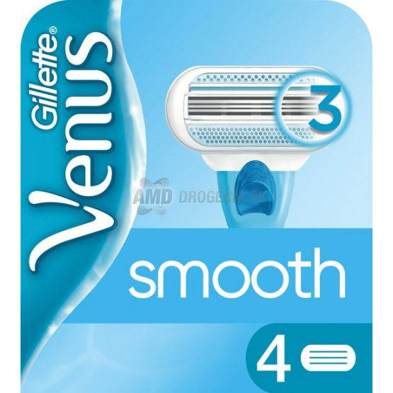 Gillette Venus Smooth náhradné holiace hlavice, 4 ks