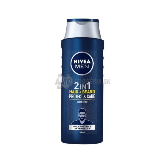 NIVEA MEN ŠAMPÓN 2v1 VLASY A BRADA 400 ML