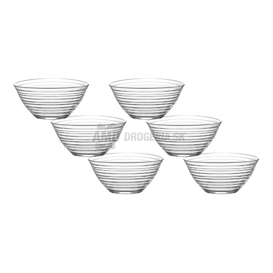 MISKA KOMPÓTOVÁ SKLENENÁ 300 ML ČÍRA 6 KS 