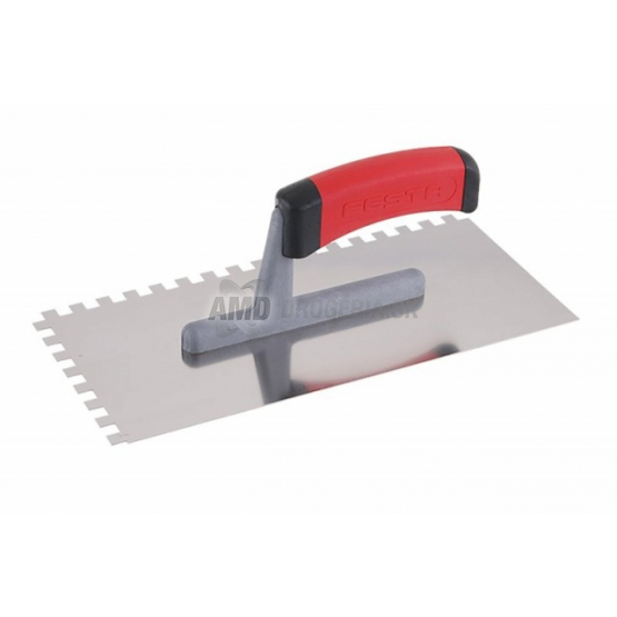 Festa Hladidlo nerezové zubové Z12 s gumenou rukoväťou, 280x130 mm