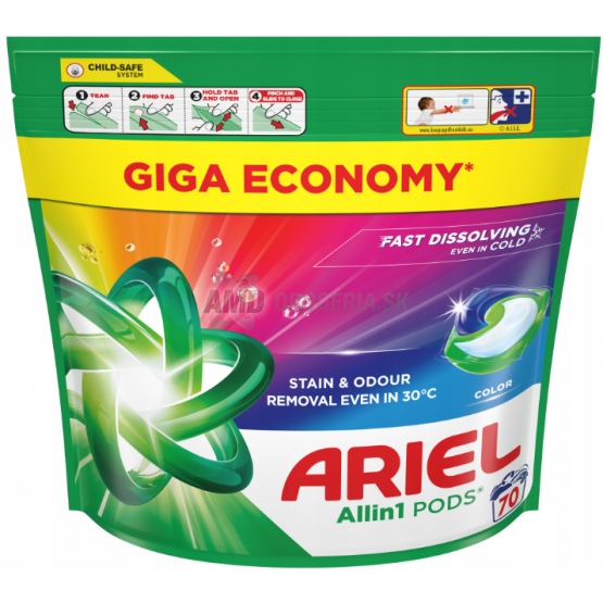 ARIEL TABLETY NA PRANIE COLOR 70 PD