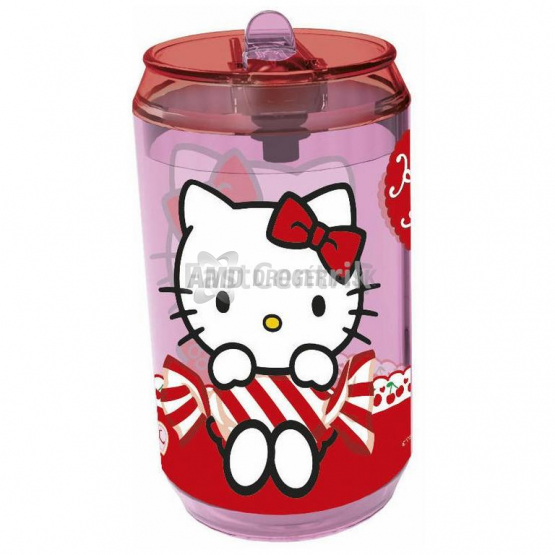 FLAŠA NÁPOJOVÁ SO SLAMKOU HELLO KITTY 410 ML
