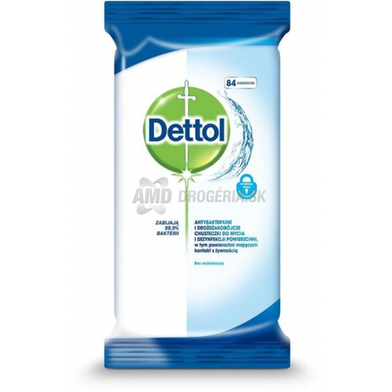 DETTOL ANTIBAKTERIÁLNE UTIERKY NA POVRCHY 84 KS