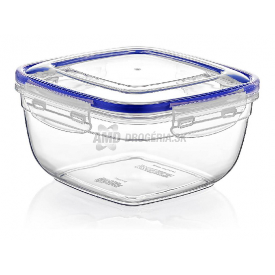 DÓZA S TESNENÍM ŠTVOREC 900 ML