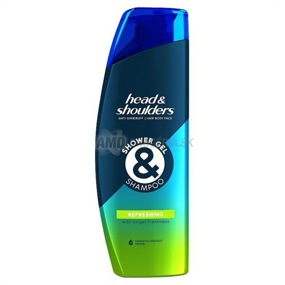 HEAD AND SHOULDERS SPRCHOVÝ GÉL + ŠAMPÓN MEN REFRESHING 270 ML