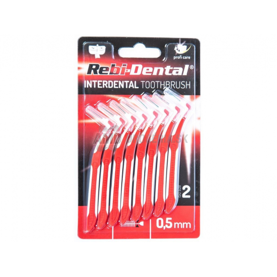 Rebi-Dental Medzizubné kefky 0,5 mm, 8 ks