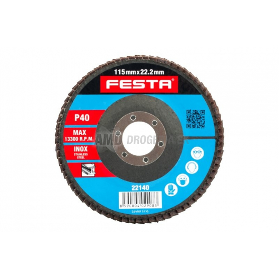 Festa Brúsny lamelový kotúč, 125 mm/P80