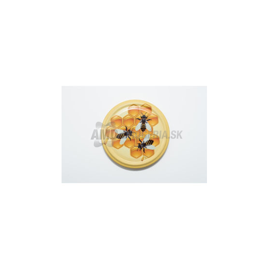 VIEČKA NA ZAVÁRANIE ŠROBÓVACIE NA MED VEĽKÉ MIX VZOROV 10 KS