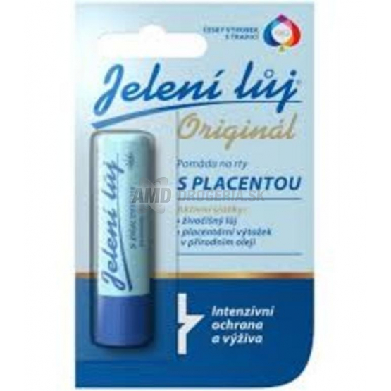 Jelení loj Originál s placentou, pomáda na pery, 4,5 g