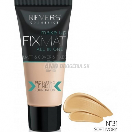 Revers Make-Up Fixmat All in One make-up, odtieň 31 Soft Ivory, 30 ml
