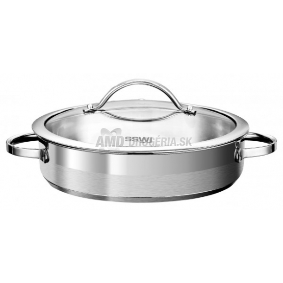 HRNIEC S POKRIEVKOU NEREZ NÍZKY PULPO 28 CM/ 3 L
