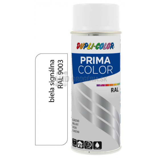 DUPLI COLOR PRIMA SPRAY  RAL 9003 BIELA SIGNÁLNA 400ML LESK
