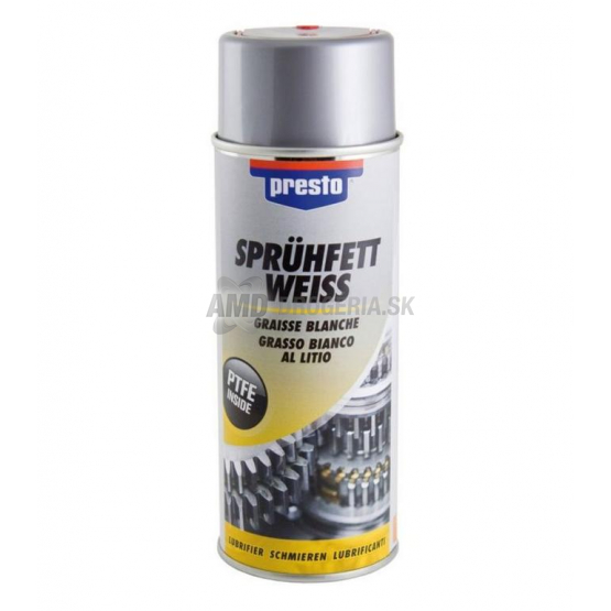 Presto Biely tuk univerzálne mazivo v spreji, 400 ml