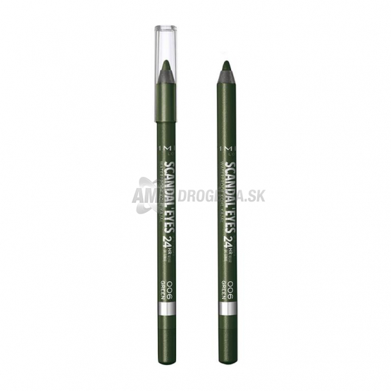 Rimmel Scandaleyes Kohl Kajal Waterproof ceruzka na oči 006 Green