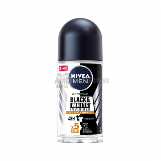 NIVEA MEN ROLL-ON BLACK AND WHITE ULTIMATE IMPACT 50 ML