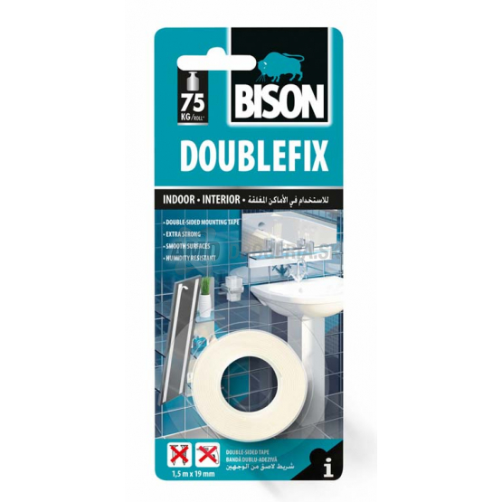 BISON DOUBLEFIX OBOJSTRANNÁ PÁSKA 1,5 M X 19 MM