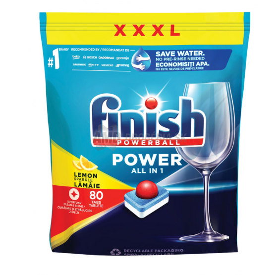 FINISH TABLETY ALL-IN-1 MAX LEMON 80KS