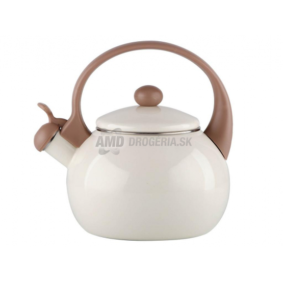 ČAJNÍK SMALT KRÉMOVÝ BEZ DEKORU 2,2 L