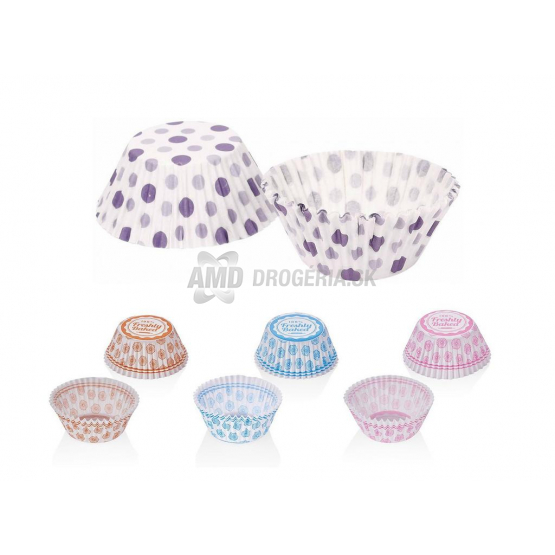 KOŠÍČKY NA MUFFINY PAPIEROVÉ MIX FARIEB 8 CM 48KS