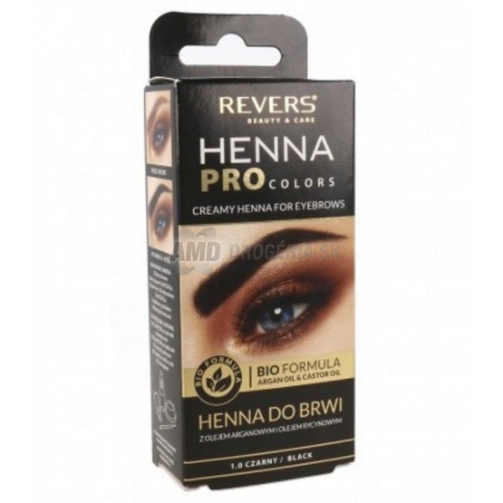 REVERS HENNA FARBA NA OBOČIE ČIERNA