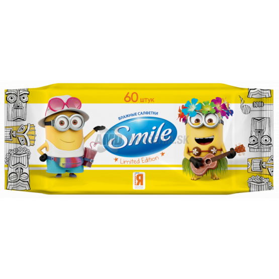 MIMONI VLHČENÉ OBRÚSKY SMILE 60 KS