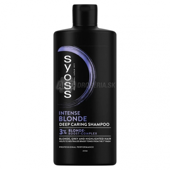 Syoss Intense Blonde šampón pre blond, sivé a melírované vlasy, 440 ml