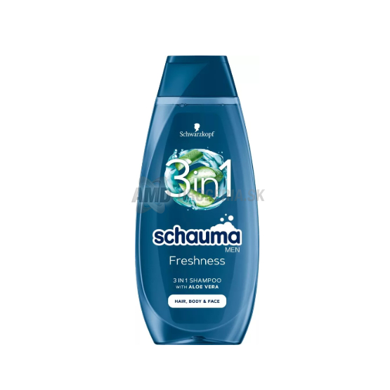 SCHAUMA ŠAMPÓN MEN FRESHNESS 3V1  400ML 