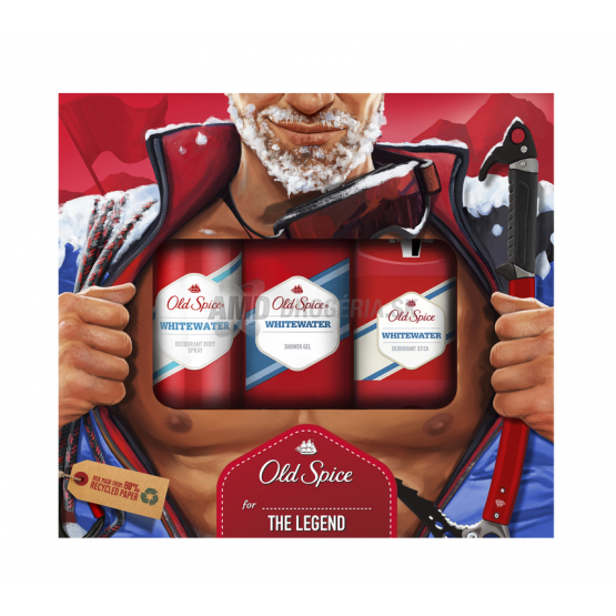 KAZETA OLD SPICE WHITEWATER SG + STICK + DEO X20