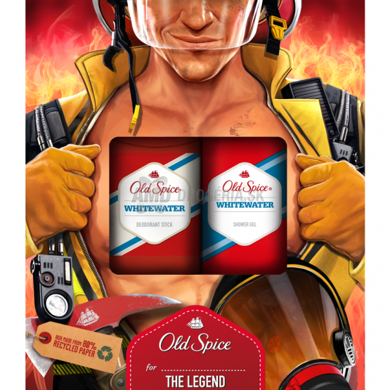KAZETA OLD SPICE WHITEWATER FIREMAN X20
