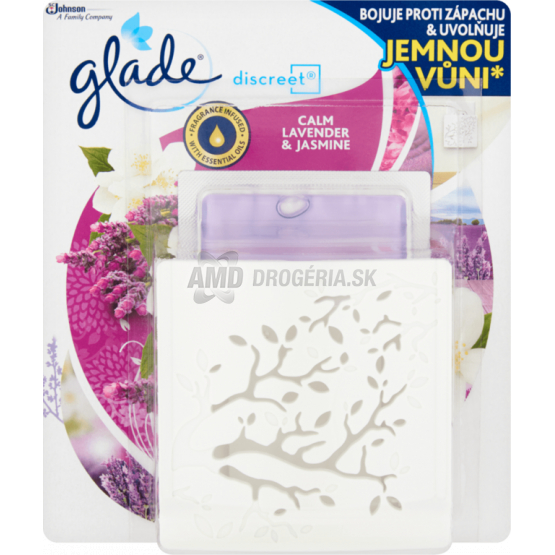 GLADE DISCREET ELEKTRICKÝ OSVIEŽOVAČ LEVANDUĽA JASMÍN 8 G