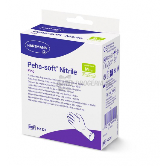 Hartmann Peha-soft Nitrile Fino rukavice, veľkosť M, 10 ks