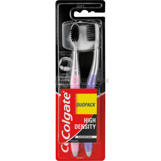 COLGATE ZUBNÁ KEFKA DENSITY CHARCHOAL SOFT 2 KS