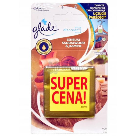 GLADE DISCREET DUO SANTALOVÉ DREVO NÁHRADNÁ NÁPLŇ 2 x 8 G