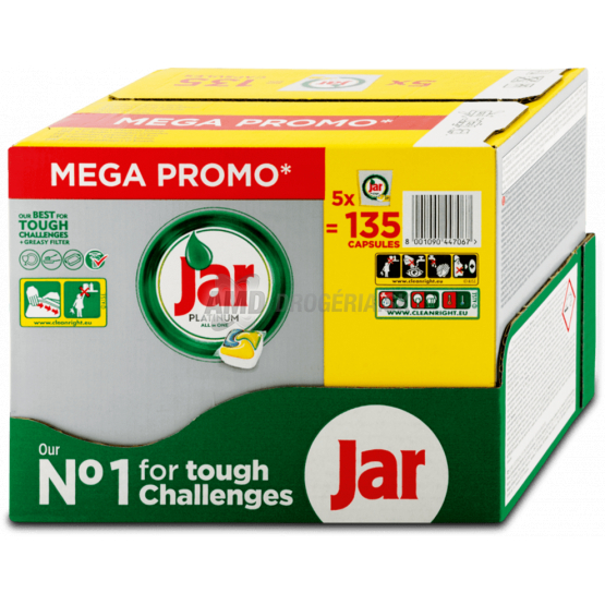 JAR TABLETY DO UMÝVAČKY RIADU PLATINUM YELLOW 135 KS