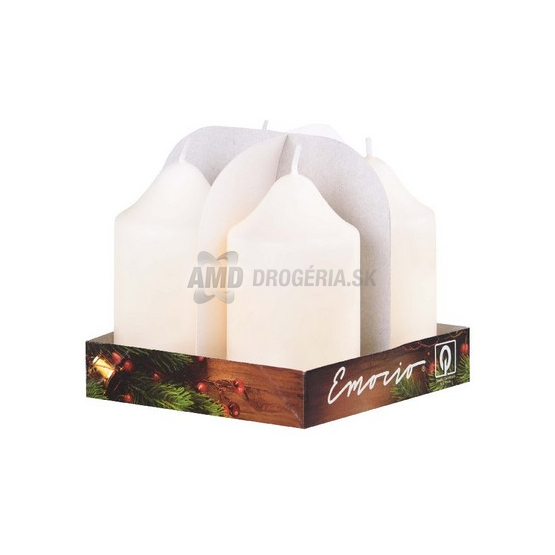 SVIEČKA ADVENTNÁ ŠAMPAŇ 50 X 90 MM 4 KS