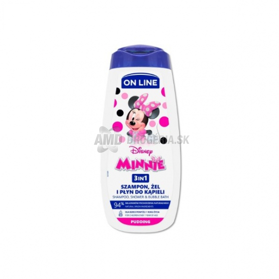 ON LINE KIDS SPRCHOVÝ GÉL 3 V 1 MINNIE 400 ML