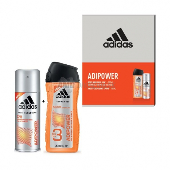KAZETA ADIDAS MEN ADIPOWER SG + DEO X20