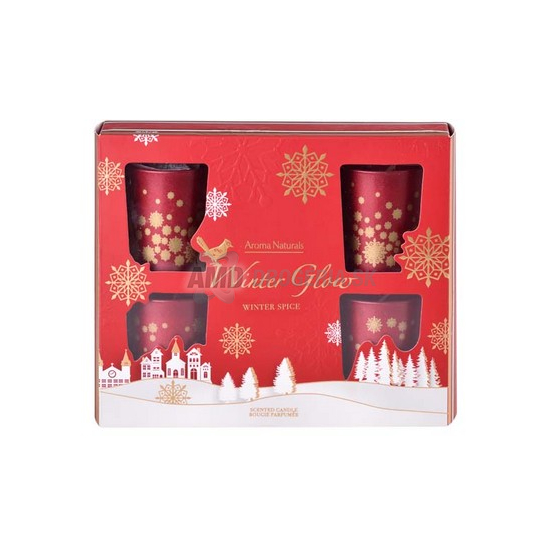 SVIEČKA V SKLE WINTER SPICE 50 X 62 MM 6 KS