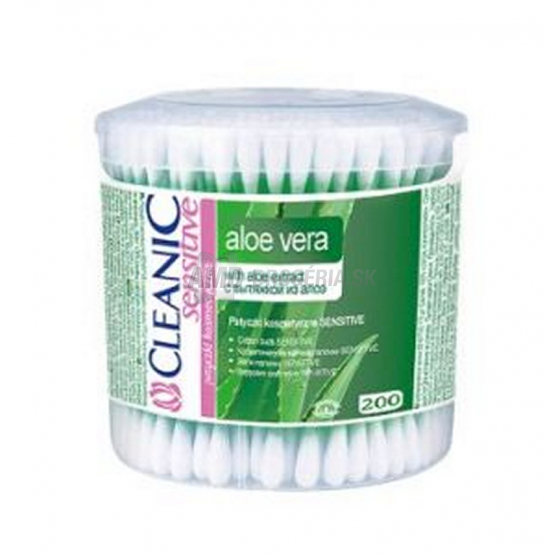 CLEANIC VATOVÉ TYČINKY OVAL ALOE VERA 200 KS