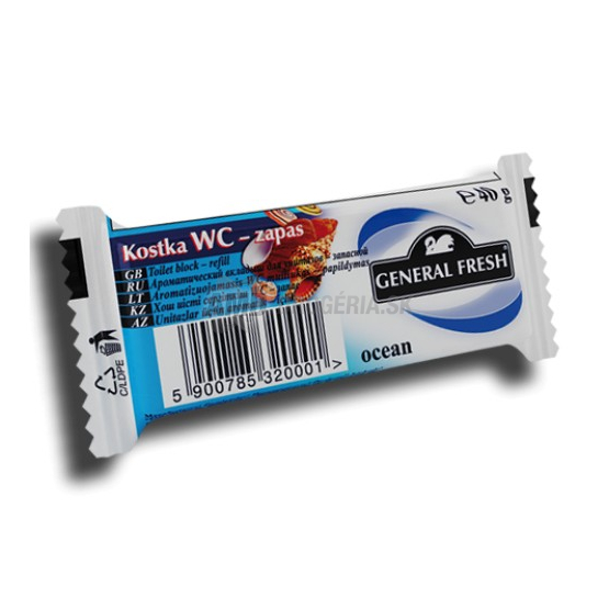 GENERAL WC BLOK NÁHRADNÁ NÁPLŇ OCEAN 40 G