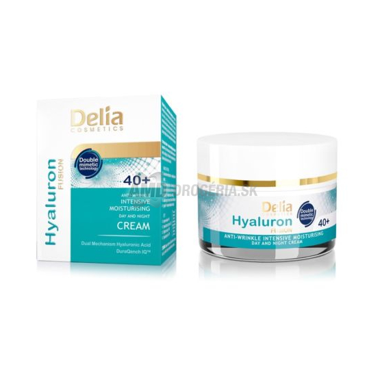 DELIA KRÉM S KYSELINOU HYALURON + SERUM 40+ 50ML