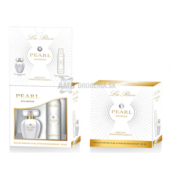 LA RIVE DÁMSKA DARČEKOVÁ KAZETA PEARL DEZODORANT 150ML + PARFÉMOVANÁ VODA 75ML