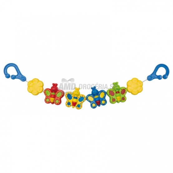 CAMPOL BABIES HRKÁLKA NA KOČÍK ŽIRAFA A OPICE