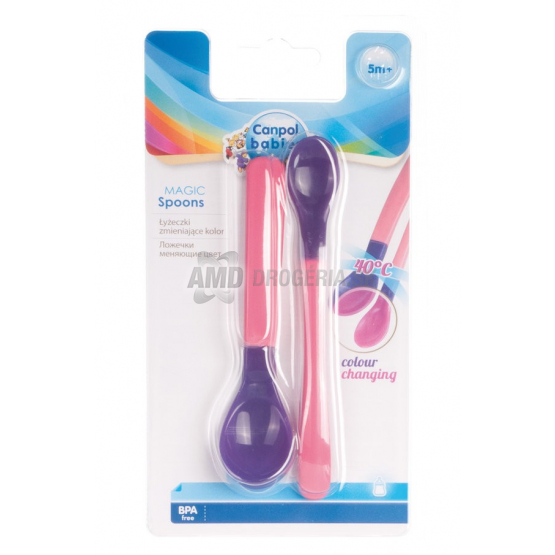 CANPOL BABIES PLASTOVÉ LYŽIČKY MAGICKÉ 2 KS