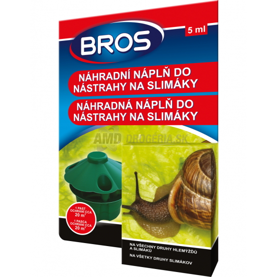 BROS NÁHRADNA NÁPLŇ DO NÁSTRAHY NA SLIMÁKOV 5 ML