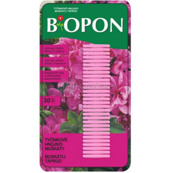 BIOPON HNOJACE TYČINKY NA MUŠKÁTY 30 KS