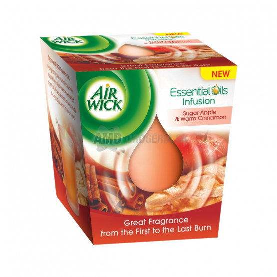 AIR WICK SVIEČKA ESENTIAL OIL SUGAR APPLE 105 G