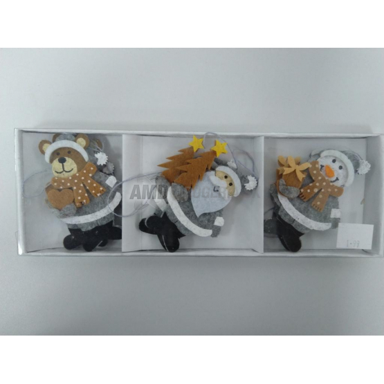 ZÁVESNÁ DEKORÁCIA FILC 6 KS 70 MM